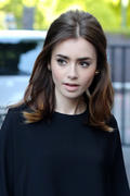 Lily Collins - at the ITV Studios in London 08/19/2013